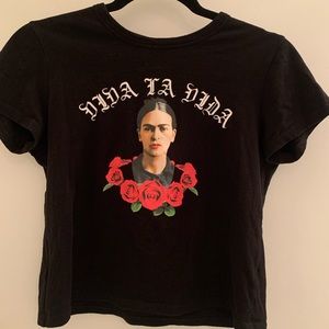 Black Frida Khalo tee